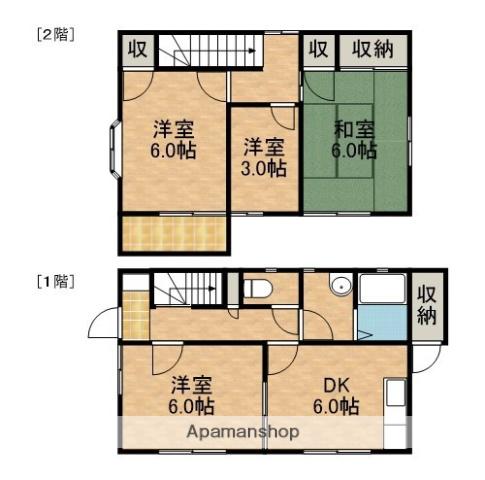 サンテラス千草(3DK)の間取り写真