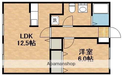 コワンテールA(1LDK/2階)の間取り写真