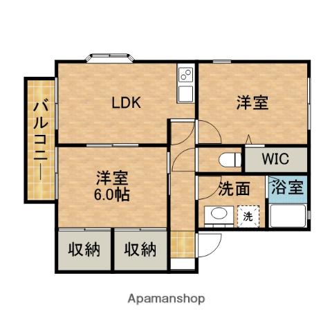 LE-COUPLE A(2LDK/1階)の間取り写真