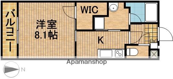 LA・MER Ⅰ(1K/1階)の間取り写真