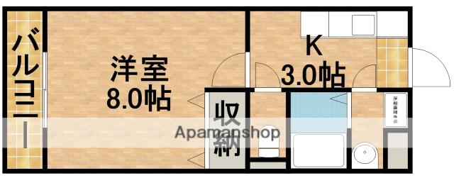 エレンシア(1K/5階)の間取り写真