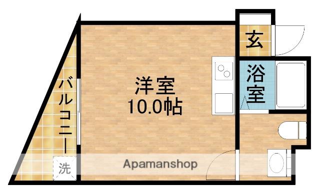 ポピーイン住吉(ワンルーム/2階)の間取り写真