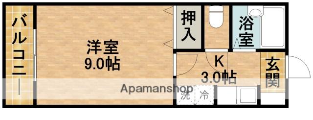 イーグルハイツ(1K/1階)の間取り写真