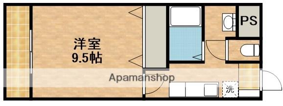 アルシェ浜松(1K/4階)の間取り写真