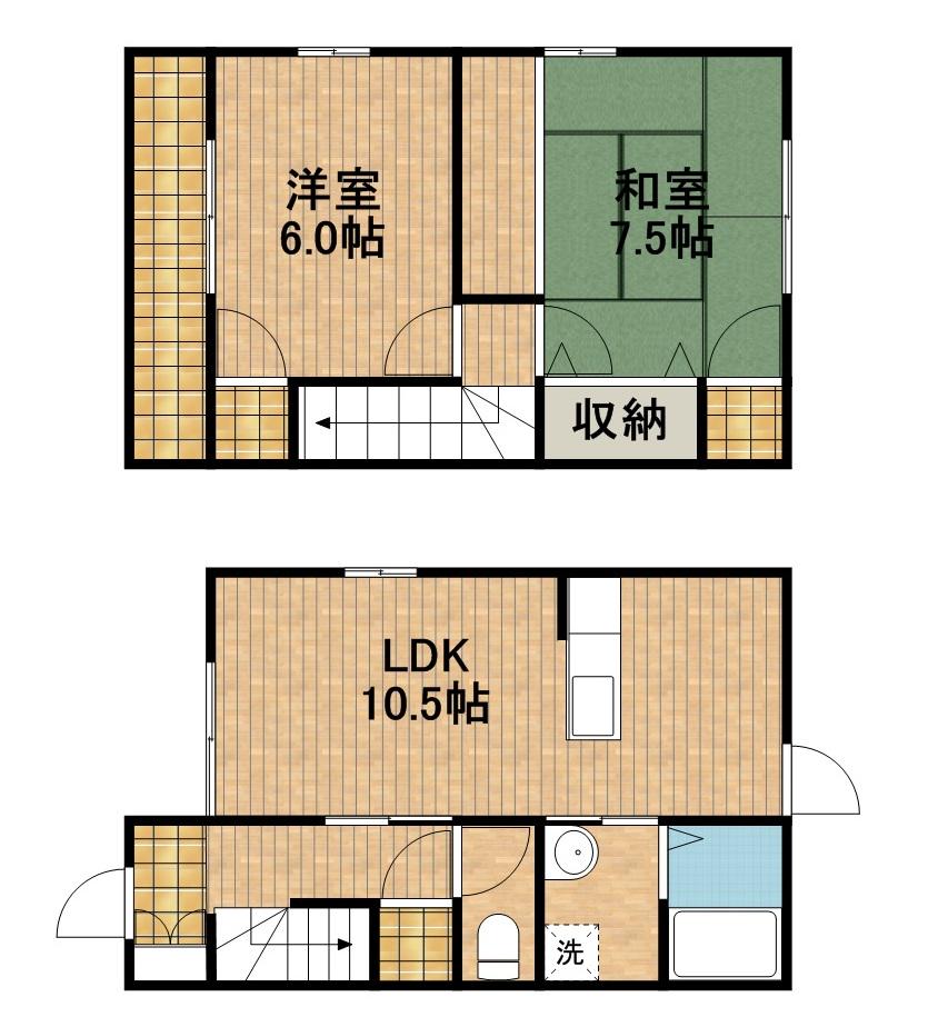 メゾンセギュレ(2LDK)の間取り写真