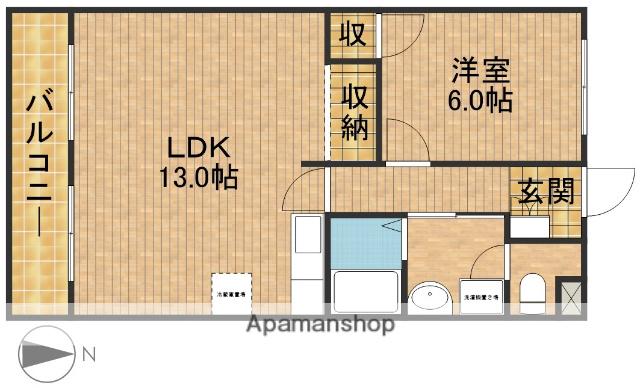 フロントヒルズⅡ(1LDK/4階)の間取り写真