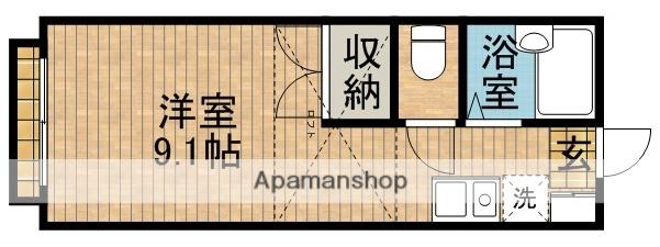 ヴェール(ワンルーム/1階)の間取り写真