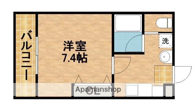 アルトリッコ(1K/1階)の間取り写真