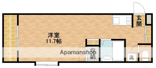 アップル第3マンション(ワンルーム/4階)の間取り写真