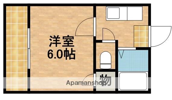 サンテラス片山(1K/2階)の間取り写真