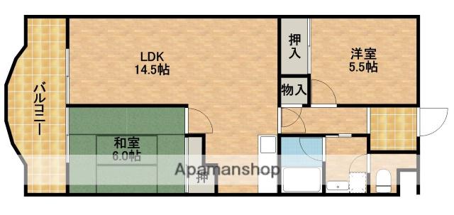 カーサマルコ(2LDK/3階)の間取り写真