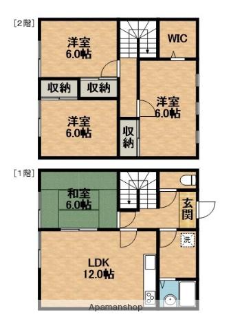 シアトルビレッジ(3LDK)の間取り写真