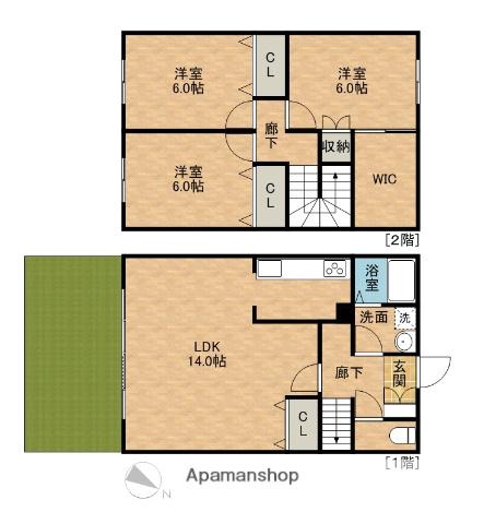 シアトルビレッジ(4LDK)の間取り写真