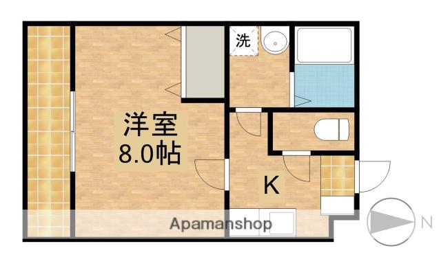 クレフラスト浜松駅南(1K/2階)の間取り写真