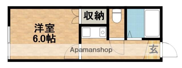 ネオパレス(1K/1階)の間取り写真