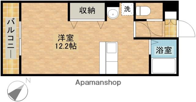 アポロミレニア(1K/1階)の間取り写真