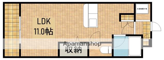 アビタ美吉Ⅱ(ワンルーム/3階)の間取り写真