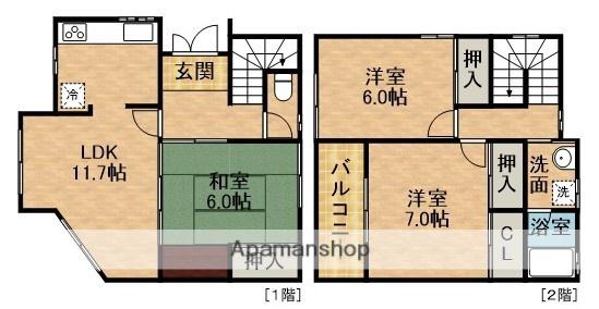 ヴィラ・ラーゴ(3LDK)の間取り写真