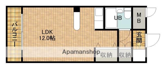 メゾン住吉(ワンルーム/3階)の間取り写真