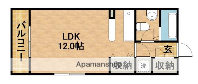 メゾン住吉(1K/2階)の間取り写真