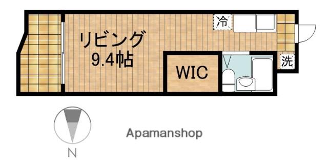 磐田グレイス第3マンション(ワンルーム/2階)の間取り写真