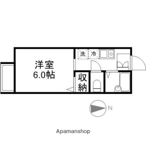 コーポ・栄(1K/1階)の間取り写真
