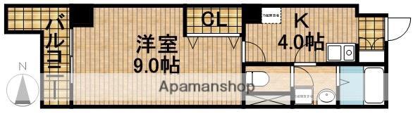 ゴールドサークル尾張町(1K/5階)の間取り写真