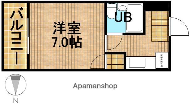 カモエKマンション(1K/3階)の間取り写真
