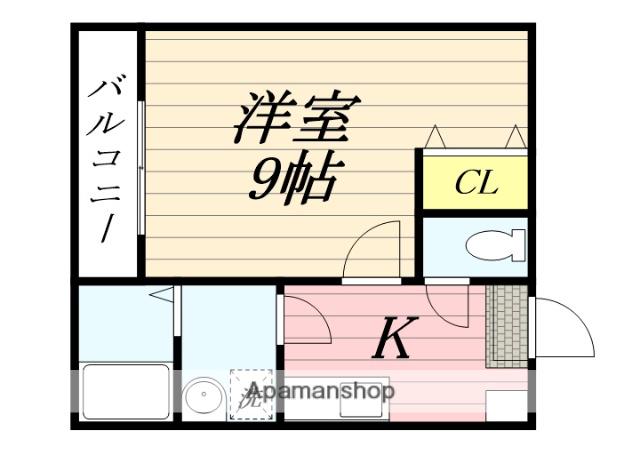 アコール相生(1K/1階)の間取り写真