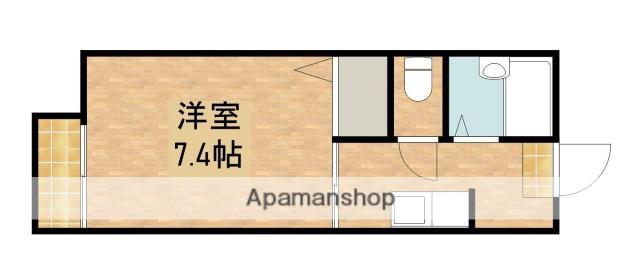 プリムローズA(1K/2階)の間取り写真