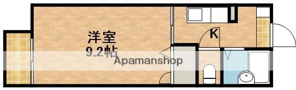 ディアス有賀(1K/2階)の間取り写真