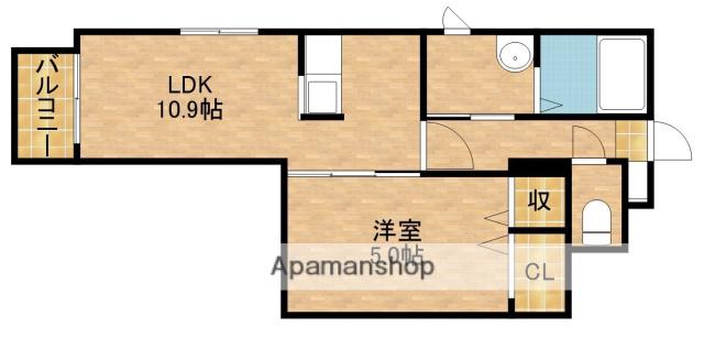 オリンピア(1LDK/3階)の間取り写真
