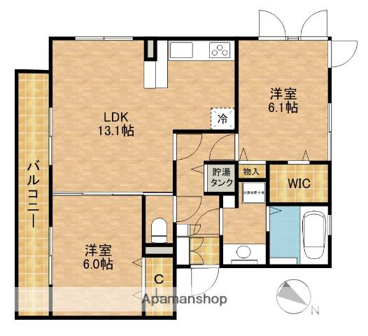 DOLCE VITA(2LDK/2階)の間取り写真