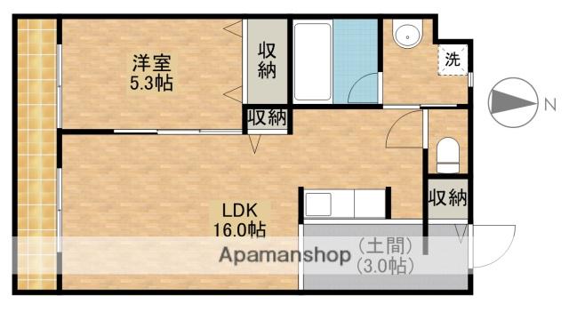 RE・VITA(1LDK/2階)の間取り写真