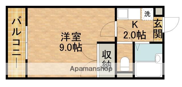 MARIPOSA(1K/1階)の間取り写真