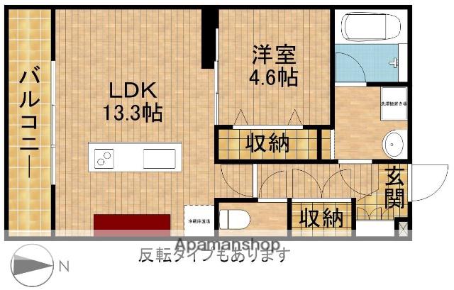 パブリックガーデンⅢ(1LDK/3階)の間取り写真