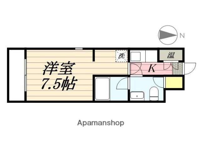 CASA MIRA 日神パレステージ浜松第2(1K/5階)の間取り写真