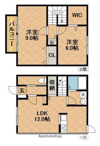 パインフォレストプラスワンＦ(2LDK)の間取り写真