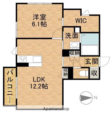 スカイリム(1LDK/3階)の間取り写真