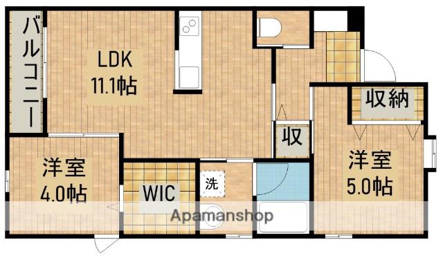 ART FORCE 八幡駅前(2LDK/4階)の間取り写真