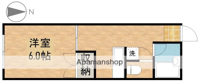 名倉アパートA(1DK/2階)の間取り写真