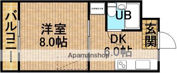 ハイツ石塚掛川A(1DK/1階)の間取り写真