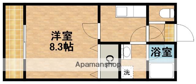 プライムライフプレイス(1K/5階)の間取り写真