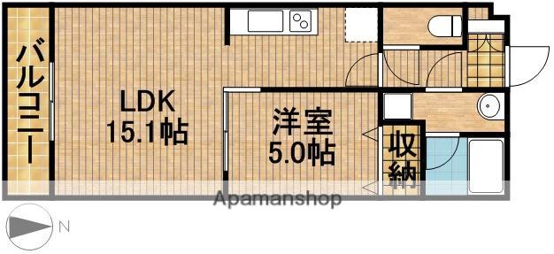 AIUOLA PALAIS(1LDK/3階)の間取り写真