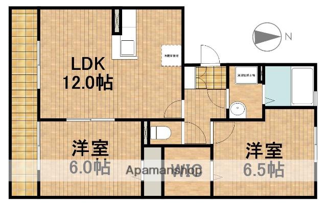 LUXE FORT(2LDK/1階)の間取り写真