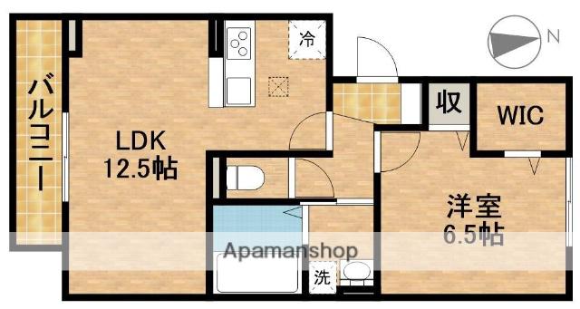 CHARME OHKUBO(1LDK/1階)の間取り写真