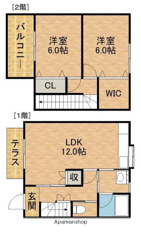 グレース・アスカＡ(2LDK)の間取り写真