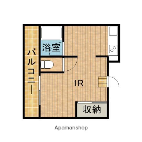 ベイカーズフィールドⅠ(ワンルーム/2階)の間取り写真