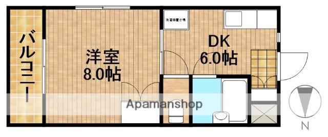 ルネッサンス9(1K/3階)の間取り写真