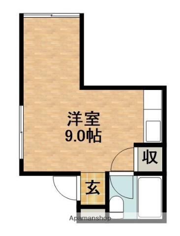 フェンリル北寺島(ワンルーム/3階)の間取り写真